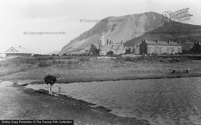 Photo of Llanfairfechan, Boy Fishing 1913