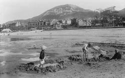 Children Builing Sandcastles 1913, Llanfairfechan