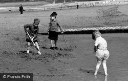 Children Playing On The Sands c.1935, Llanfairfechan