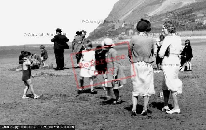Photo of Llanfairfechan, Families On The Sands c.1935