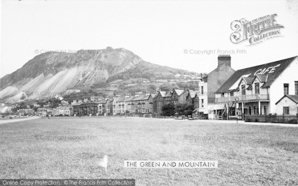 Photo of Llanfairfechan, The Green And Mountain c.1955