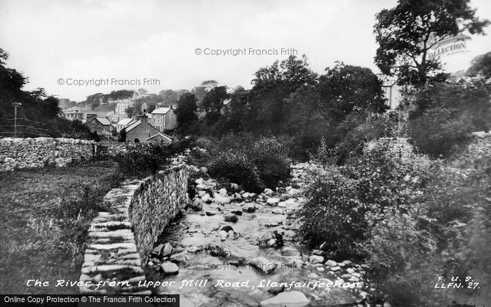 Photo of Llanfairfechan, The River From Upper Mill Road c.1930