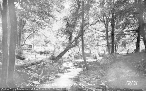 Photo of Llanferres, Fairy Glen, The Falls c.1955