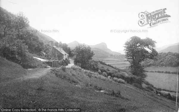 Photo of Llanfihanger Y Pennant, View Towards Bird Rock 1895