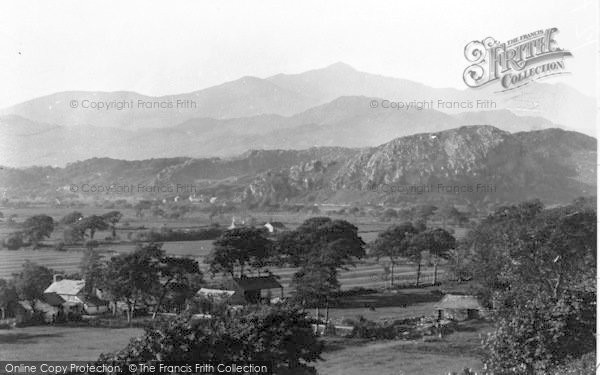 Photo of Llanfrothen, View Towards Snowdon c.1936
