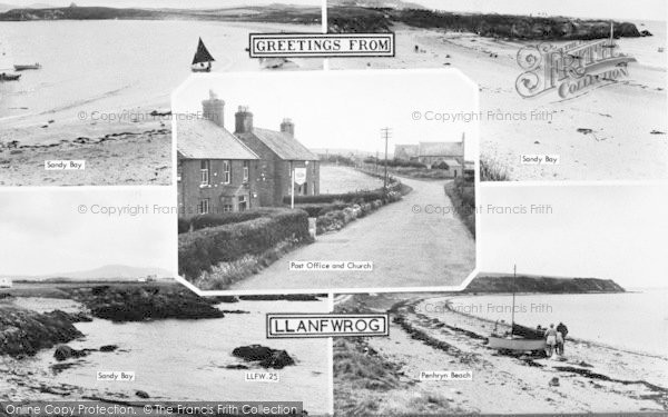Photo of Llanfwrog, Composite c.1960