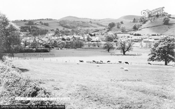 Photo of Llanfyllin, General View c.1960