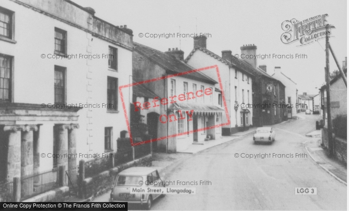 Photo of Llangadog, Main Street c.1955