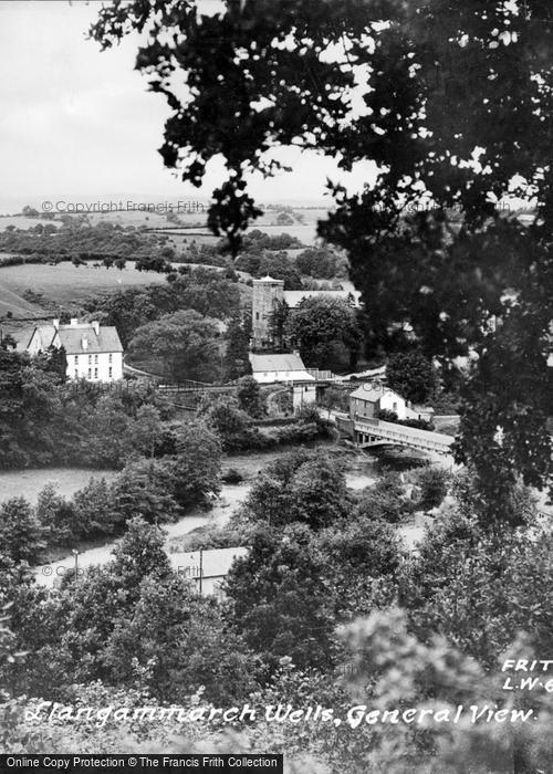 Photo of Llangammarch Wells, General View c.1955
