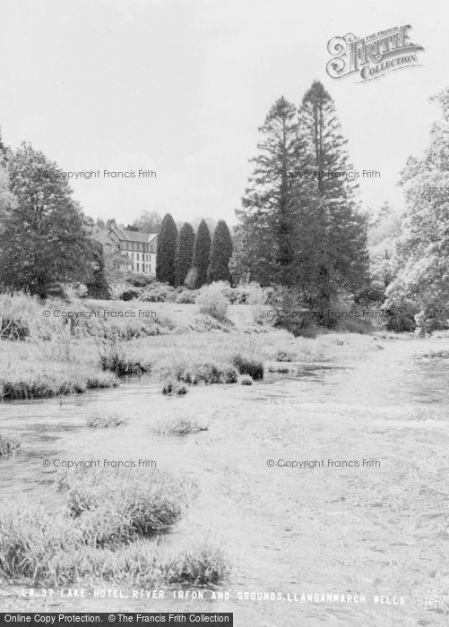 Photo of Llangammarch Wells, Lake Hotel, River Irfon And Grounds c.1960