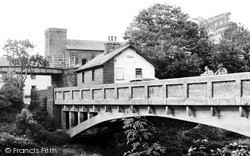The Bridge And St Cadmarch's Church c.1955, Llangammarch Wells