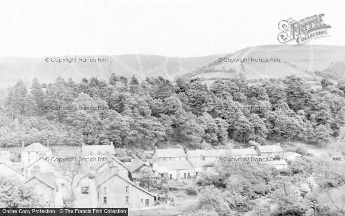 Photo of Llangammarch Wells, The Village From The Church Tower c.1955