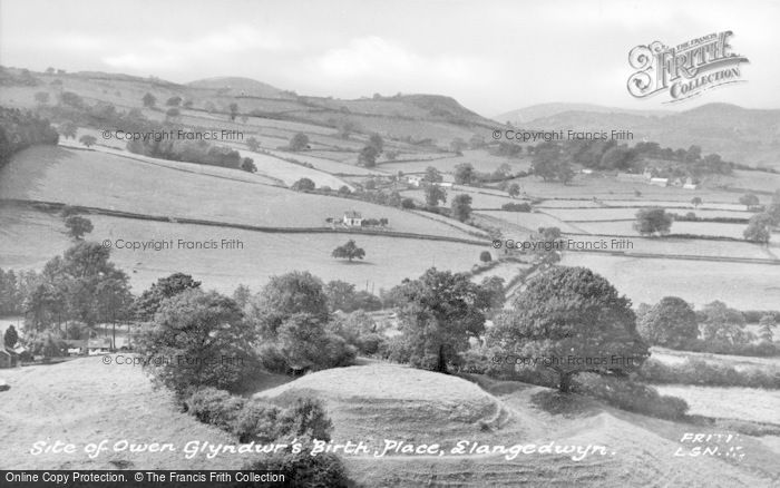 Photo of Llangedwyn, Site Of Glyndwr's Birth Place c.1955