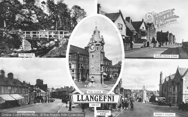 Photo of Llangefni, Composite c.1950
