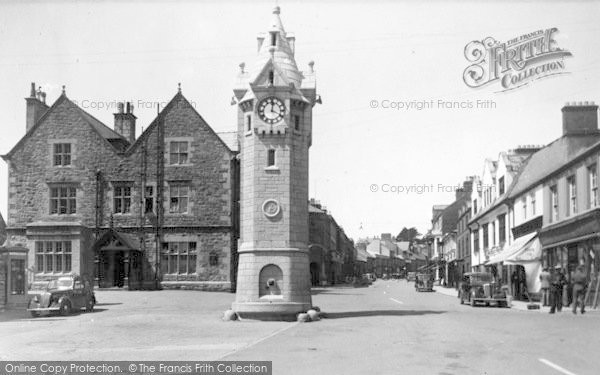 Photo of Llangefni, Square And Clock Tower c.1950