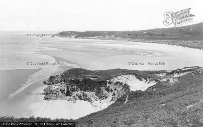 Photo of Llangennith, Broughton Bay And Cliffs c.1950