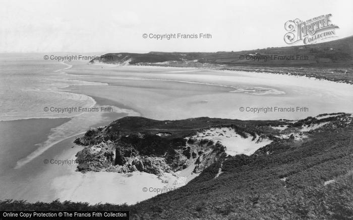 Photo of Llangennith, Broughton Bay And Cliffs c.1950