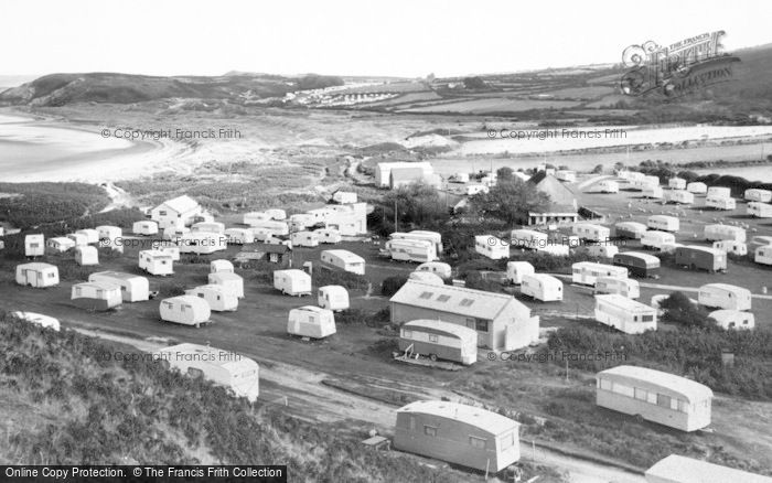 Photo of Llangennith, Broughton Farm Caravan Site c.1960