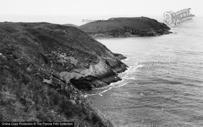 Photo of Llangennith, Burry Holms Cliffs c.1950