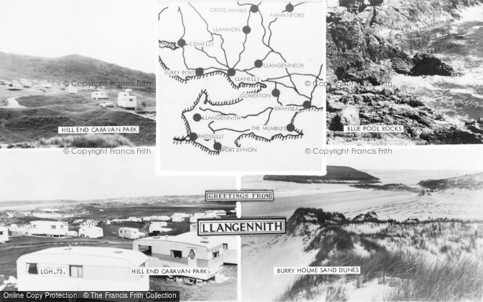Photo of Llangennith, Composite c.1965
