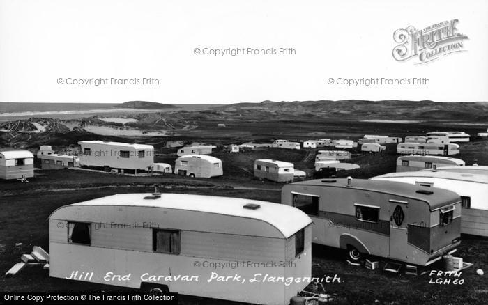 Photo of Llangennith, Hill End Caravan Park c.1960