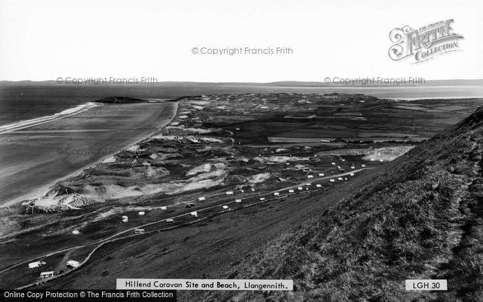 Photo of Llangennith, Hill End Caravan Site c.1960