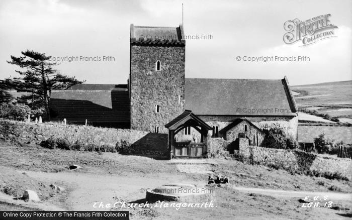 Photo of Llangennith, St Cenydd's Church c.1950