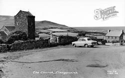 St Cenydd's Church c.1960, Llangennith