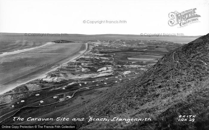 Photo of Llangennith, The Caravan Site And Beach c.1960