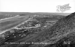 The Caravan Site And Beach c.1960, Llangennith