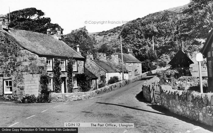 Photo of Llangian, The Post Office c.1955