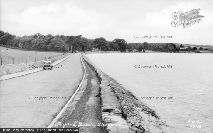 Photo of Llangoed, Fryars Beach c.1955