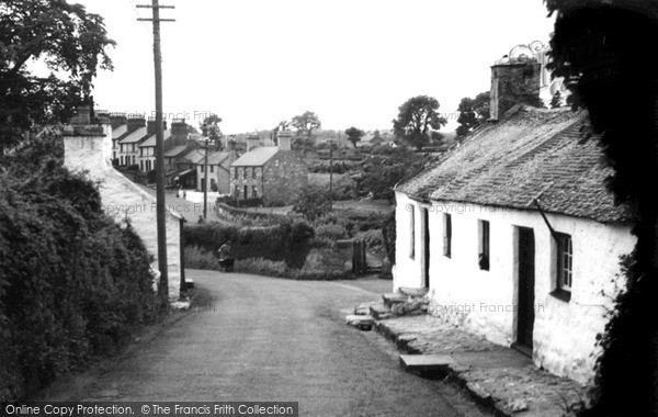 Photo of Llangoed, The Village c.1950