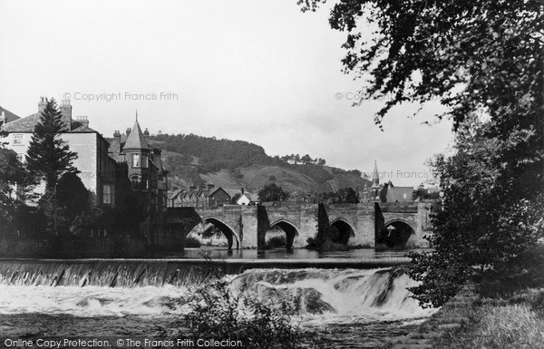 Photo of Llangollen, Bridge And Weir c.1935