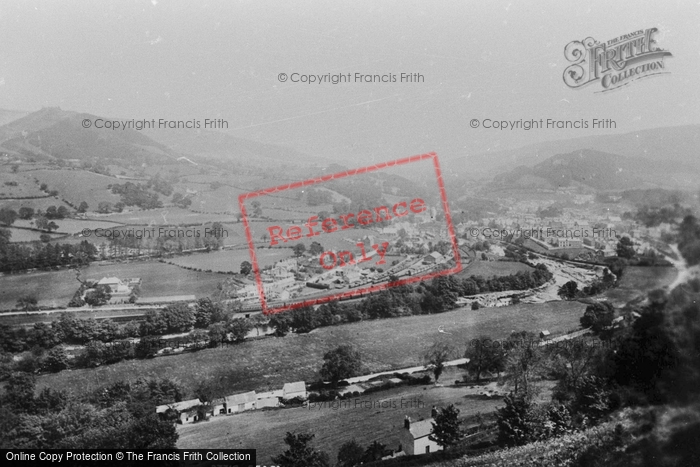 Photo of Llangollen, From Barbers Hill 1896