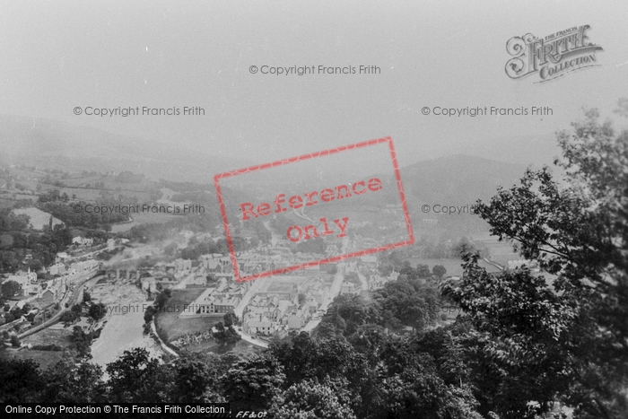 Photo of Llangollen, From Barbers Hill 1896