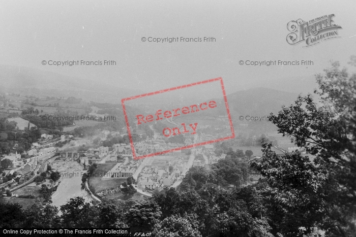 Photo of Llangollen, From Barbers Hill 1896