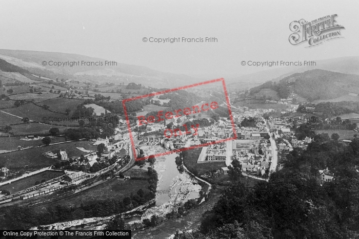 Photo of Llangollen, From Barbers Hill 1896