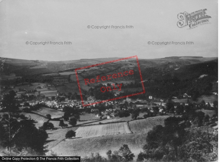 Photo of Llangollen, From Castell Dinas Brân c.1935