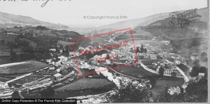Photo of Llangollen, General View c.1868