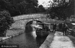Horsedrawn Boat On The Canal c.1935, Llangollen