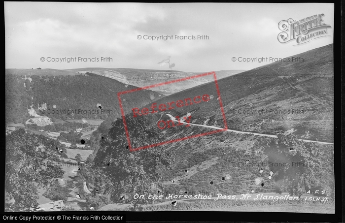 Photo of Llangollen, Horseshoe Pass c.1935
