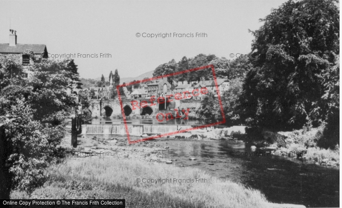 Photo of Llangollen, River And Bridge c.1955