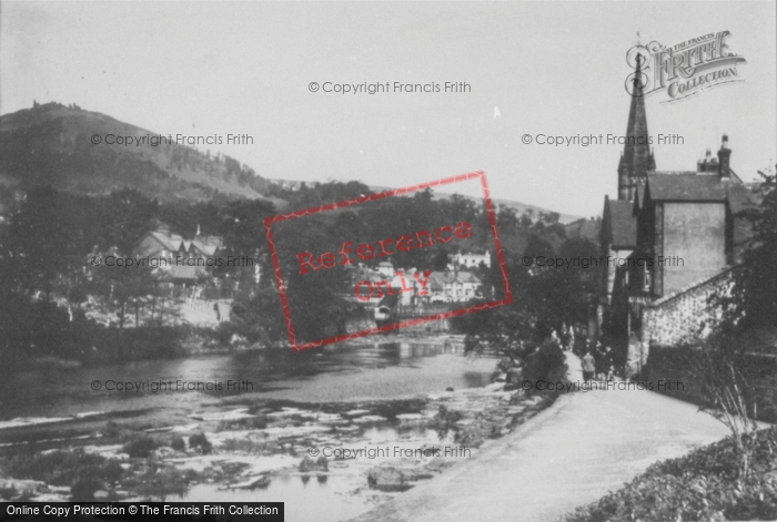 Photo of Llangollen, River From Tennis Courts c.1935