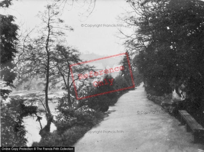 Photo of Llangollen, River Walk c.1935