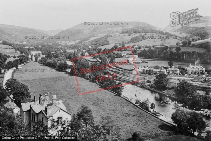 Photo of Llangollen, The Dee From Barber Hill 1888