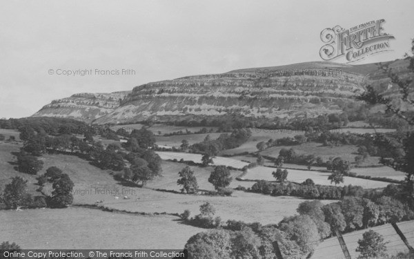 Photo of Llangollen, The Eglwyseg Rocks c.1935
