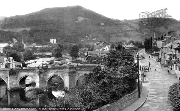 Photo of Llangollen, The River Dee Bridge 1914