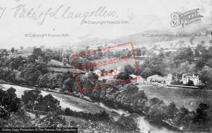 Photo of Llangollen, The Vale c.1868