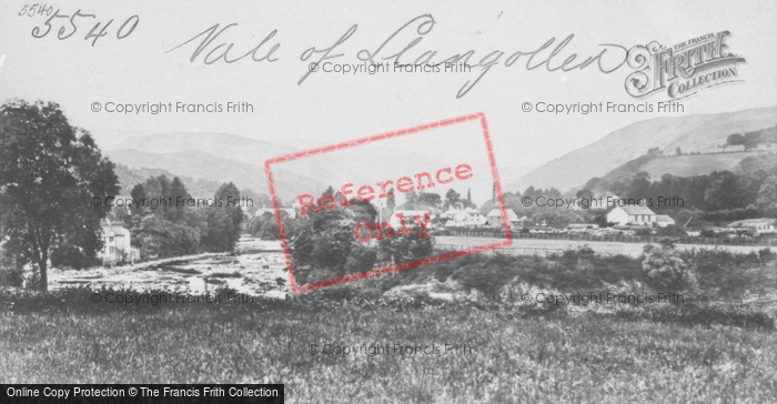 Photo of Llangollen, The Vale c.1869